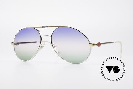 Bugatti 65982 Rare Vintage 80er Sonnenbrille, klassische 80er Bugatti Designer Sonnenbrille, Passend für Herren