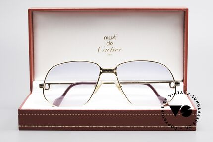 Cartier Panthere G.M. - L Rare 80er Luxus Sonnenbrille, 22kt vergoldete Fassung (wie alle alten Cartier Brillen), Passend für Herren
