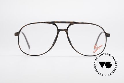 Carrera 5355 Kohlefaser Vintage Brille 90er, Kohlefaser Rahmenfront und entsprechend leicht, Passend für Herren