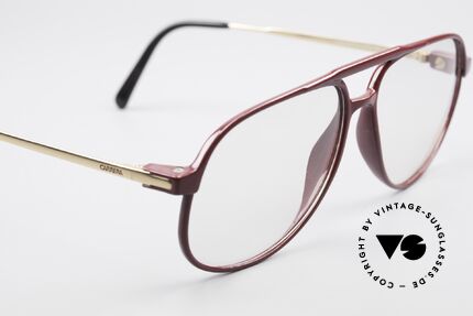 Carrera 5355 Kohlefaser Brille 90er Original, noble Kolorierung in einer Art weinrot / rostbraun, Passend für Herren