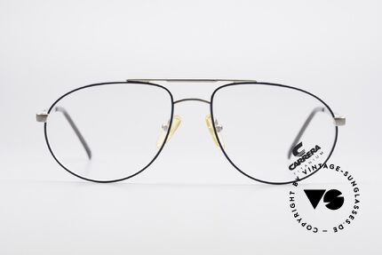 Carrera 5798 Titanium Vintage Brille 90er, sehr leicht; gesamte Fassung wiegt nur 13 Gramm, Passend für Herren