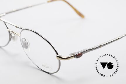 Bugatti 09992 90er Herren Vintage Brille, beste Materialien in Top-Verarbeitung (Federgelenke), Passend für Herren