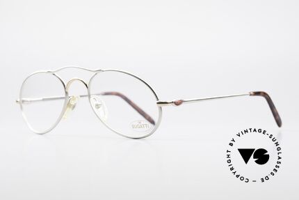 Bugatti 23439 Vintage Brille Mit Sonnenclip, KEINE Retrobrille, sondern ein altes ORIGINAL!, Passend für Herren