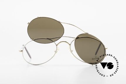 Bugatti 23439 Vintage Brille Mit Sonnenclip, ungetragen (wie alle unsere Bugatti Fassungen), Passend für Herren