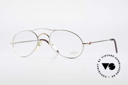 Bugatti 23439 Vintage Brille Mit Sonnenclip, Größe: medium, Passend für Herren