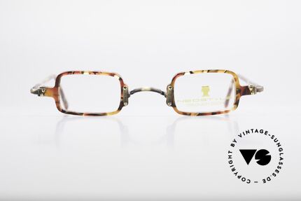 Neostyle Bistro 172 Eckige Unisex Vintage Brille, tolle Farb- u. Materialkombination der Fassung, Passend für Herren und Damen