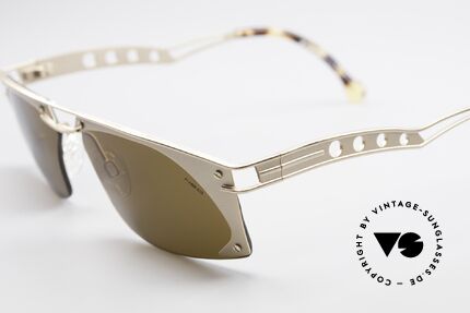 Neostyle Holiday 968 Steampunk 90er Sonnenbrille, dunkelbraune Sonnengläser (für 100% UV Schutz), Passend für Herren