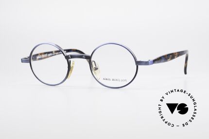 Alain Mikli 1218 / 3218 Runde Designer Brille Unisex, runde 1990er Alain Mikli Designer-Brillenfassung, Passend für Herren und Damen