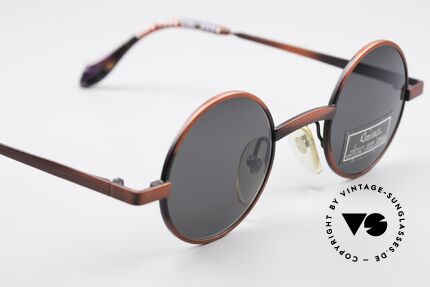 Alain Mikli 6684 / 7684 Runde Designer Sonnenbrille, Mikli par Mikli: graue Gläser für 100% UV Schutz, Passend für Herren und Damen