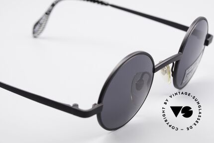 Alain Mikli 7684 / 6684 Runde Unisex Sonnenbrille, Mikli par Mikli: graue Gläser für 100% UV Schutz, Passend für Herren und Damen