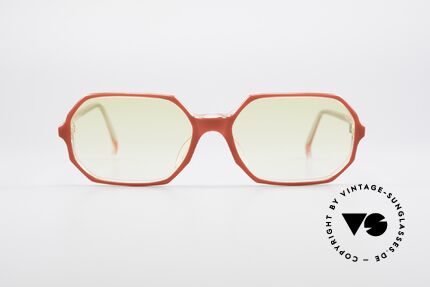 Alain Mikli 065 / 630 Achteckige Sonnenbrille Damen, auffällige, achteckige Fassung im "Mikli Rot", Passend für Damen