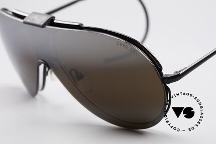 Cebe 2000 Clip On Ral­lye Sportbrille, verspiegelter Sonnenschutz; Sportbügel für idealen Halt, Passend für Herren