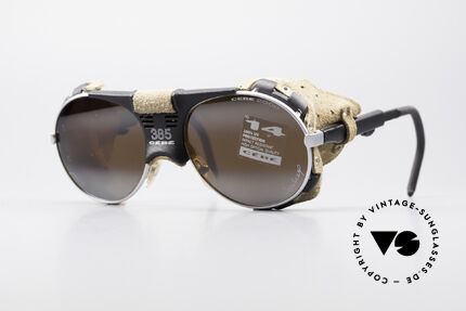 Cebe 385 Walter Cecchinel Ski Brille, vintage Cebe Sportbrille für extreme Wetterbedingungen, Passend für Herren und Damen
