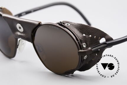 Cebe 248 90er Ski Sportsonnenbrille, der Lederschutz an Front und Seiten ist auch abnehmbar, Passend für Herren