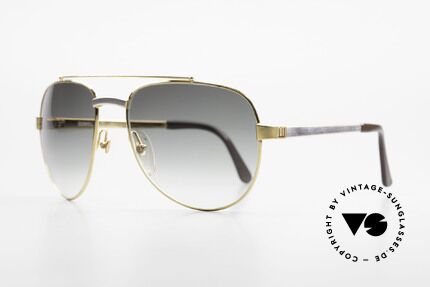 Dunhill 6029 Vergoldete Luxus Sonnenbrille, hartvergoldet & rhodiniert = Luxussonnenbrille, Passend für Herren