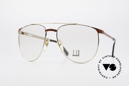 Dunhill 6034 Chinalack Luxus Brille 80er, stilvolle Dunhill vintage Brillenfassung von 1986, Passend für Herren