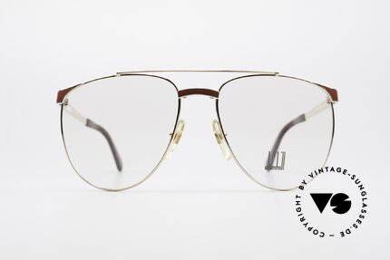 Dunhill 6034 Chinalack Luxus Brille 80er, Comfort-Fit: federnde Brücke für optimale Form, Passend für Herren