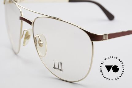 Dunhill 6034 Chinalack Luxus Brille 80er, sehr eleganter KLASSIKER mit Aston Martin Etui, Passend für Herren
