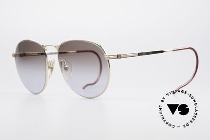 Dunhill 6044 Vintage Panto Sonnenbrille 80er, hoher Tragekomfort dank flexiblen Sportbügeln, Passend für Herren