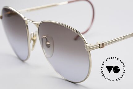 Dunhill 6044 Panto Sonnenbrille Sport 80s, edle Rahmengestaltung; color 40 = VERGOLDET!, Passend für Herren