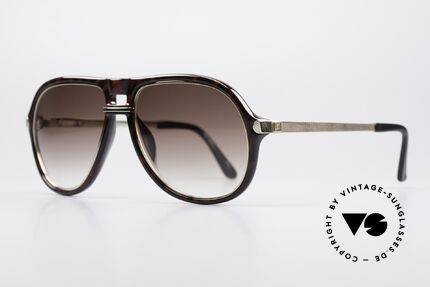 Dunhill 6085 Gentleman Aviator Brille 90er, hochwertige Materialkombination aus Optyl und Metall, Passend für Herren