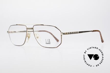 Dunhill 6150 Klassische Herrenbrille 90er, zeitloser Klassiker in kastanienbraun-gold von 1992, Passend für Herren