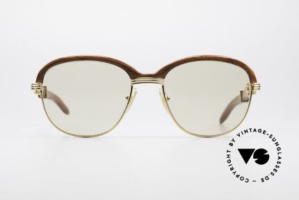 Cartier Malmaison Floyd Mayweather Brille, aus Palisander-Holz gefertigt, Größe 56°19, 135, Passend für Herren und Damen