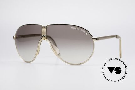 Porsche 5622 80er Luxus Faltsonnenbrille, praktische Porsche Carrera Faltbrille der 1980er Jahre, Passend für Herren