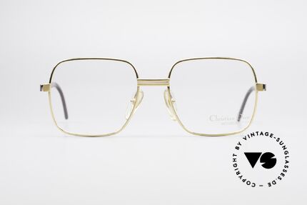 Christian Dior 2329 Dior Monsieur Vintage Brille, vergoldete Metallfassung mit flexiblen Federscharnieren, Passend für Herren