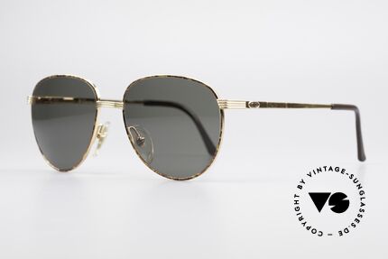 Christian Dior 2754 Runde Panto Sonnenbrille 90er, zweifarbiger Metall-Rahmen mit Federscharnieren, Passend für Herren und Damen