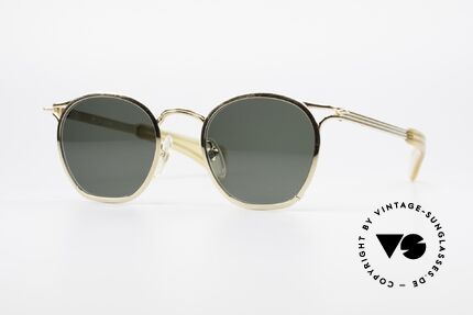 Jean Paul Gaultier 56-0175 Designer Panto Sonnenbrille, extrem markante Jean P. Gaultier vintage Sonnenbrille, Passend für Herren und Damen
