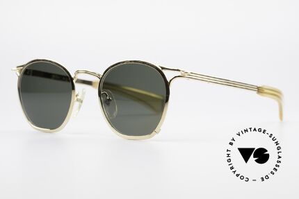 Jean Paul Gaultier 56-0175 Designer Panto Sonnenbrille, Design, Materialien und Fertigung wie aus einem Guss, Passend für Herren und Damen