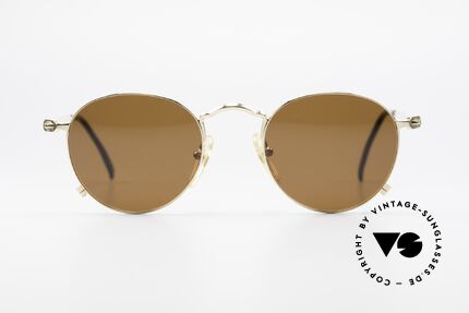 Jean Paul Gaultier 55-0176 PantoSonnenbrille Vergoldet, vergoldete Fassung mit 'Jean Paul Gaultier' Schriftzug, Passend für Herren und Damen