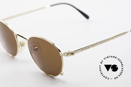 Jean Paul Gaultier 55-0176 PantoSonnenbrille Vergoldet, ungetragen (wie alle unsere seltenen Designerbrillen), Passend für Herren und Damen