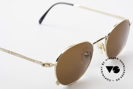 Jean Paul Gaultier 55-0176 PantoSonnenbrille Vergoldet, KEINE Retromode, sondern ein altes Original von 1997, Passend für Herren und Damen