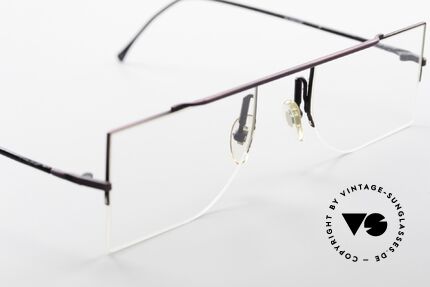 L.A. Eyeworks BURBANK 425 Eckige Vintage Brille 90er, ungetragenes Einzelstück (wie all unsere LAE Brillen), Passend für Herren und Damen