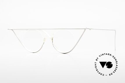 B. Angeletti Freischwinger Vintage Architekten Brille, kostbare vintage Brillenfassung von Barbara ANGELETTI, Passend für Herren und Damen