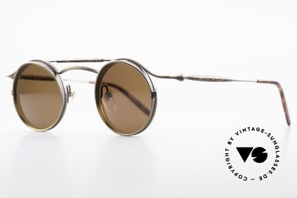 Matsuda 2903 Steampunk 90er Sonnenbrille, viele interessante Rahmendetails im "Retro-Futurismus", Passend für Herren und Damen