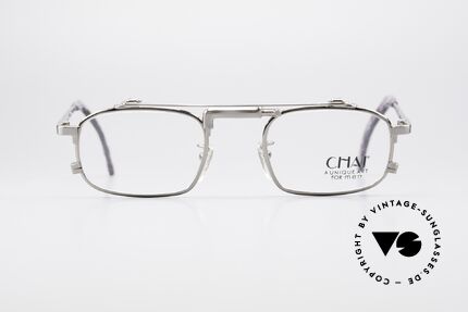 Chai No4 Square Industrial Vintage Brille 90er, Design der Brücke erinnert an einen Wasserhahn, Passend für Herren und Damen