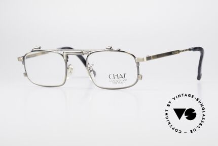 Chai No4 Square Unique Kunst Vintage Brille, außergewöhnliche CHAI vintage Brillen-Fassung, Passend für Herren und Damen