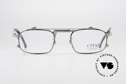 Chai No4 Square Unique Kunst Vintage Brille, Design der Brücke erinnert an einen Wasserhahn, Passend für Herren und Damen