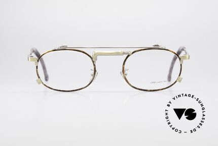 Chai No4 Oval Vintage Brille Industrial 90er, Design der Brücke erinnert an einen Wasserhahn, Passend für Herren und Damen