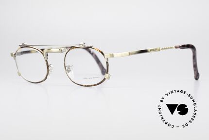 Chai No4 Oval Vintage Brille Industrial 90er, gilt daher unter Optikern als "Wasserhahn-Brille", Passend für Herren und Damen