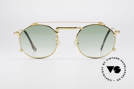 Chai No4 Round Vergoldete Wasserhahn Brille, Design der Brücke erinnert an einen Wasserhahn, Passend für Herren und Damen