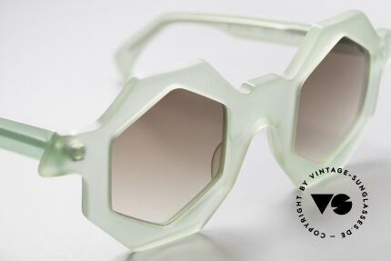 Alain Mikli 0157 / 938 Sechseckige 80er Sonnenbrille, ungetragen (wie alle unsere vintage Sonnenbrillen), Passend für Damen