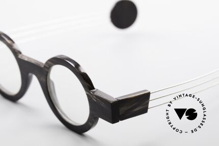 P. Klenk Bold 023 Horn Brille Eindrehbare Bügel, Größe: medium, Passend für Herren und Damen