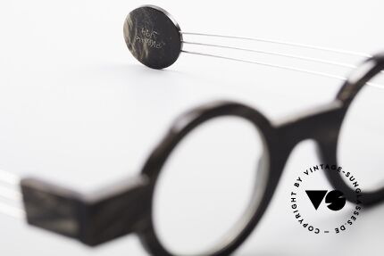 P. Klenk Bold 023 Horn Brille Eindrehbare Bügel, Größe: medium, Passend für Herren und Damen