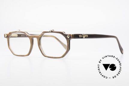 MCM München 301 Büffelhorn Brille 80er Vintage, unverwechselbar Michel Cromer München, MCM, Passend für Herren und Damen