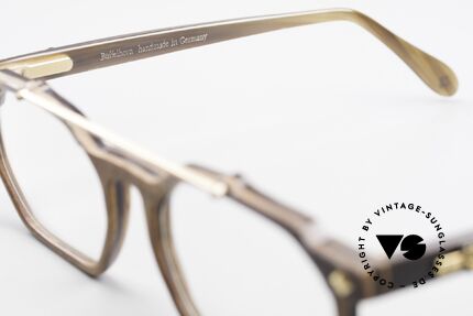 MCM München 301 Büffelhorn Brille 80er Vintage, KEINE Retrobrille; 80er Original + Longines Etui, Passend für Herren und Damen