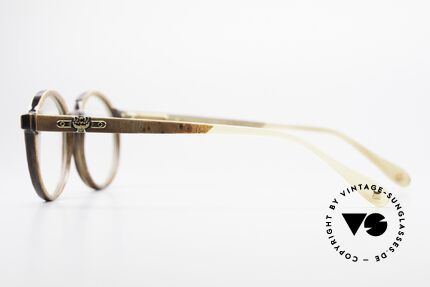 MCM München 300 Büffelhorn Panto Brille 80er, Größe: small, Passend für Herren und Damen
